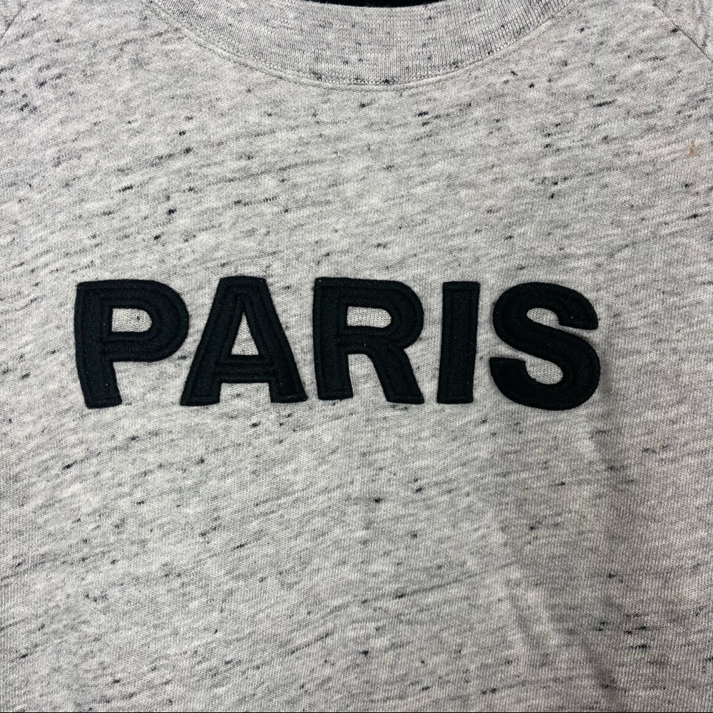 Monrow Paris Marled Gray Pullover Sweatshirt - image 6